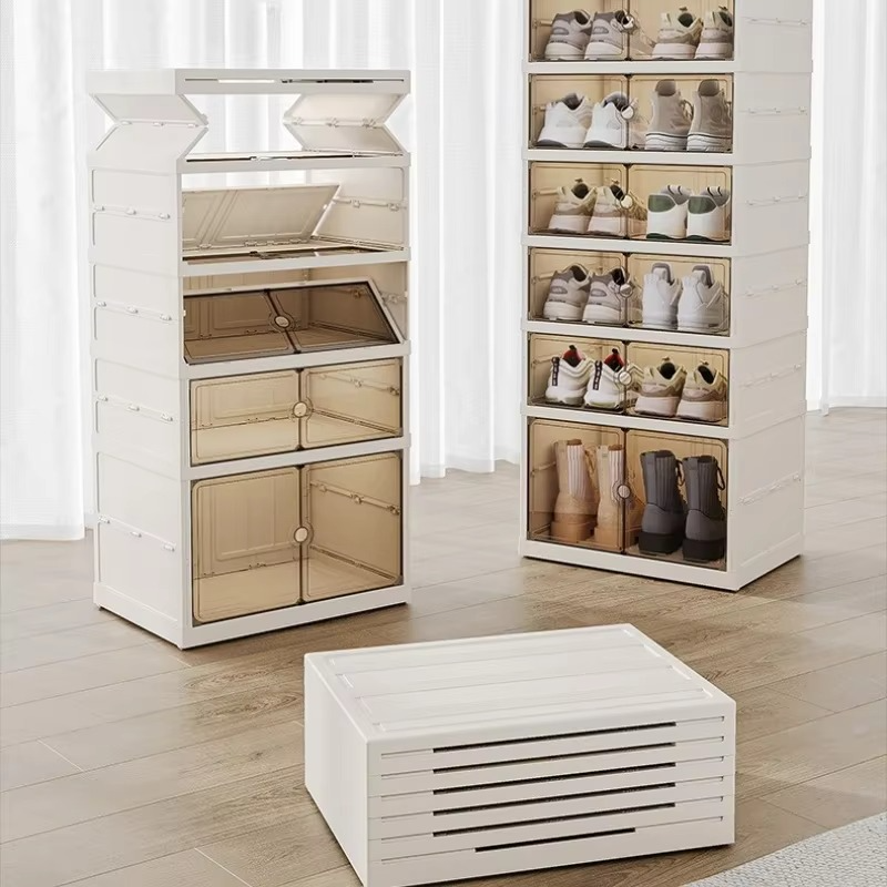 BowLift | Transparent Foldable Large-Capacity Shoe Organizer