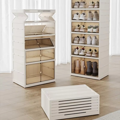 BowLift | Transparent Foldable Large-Capacity Shoe Organizer