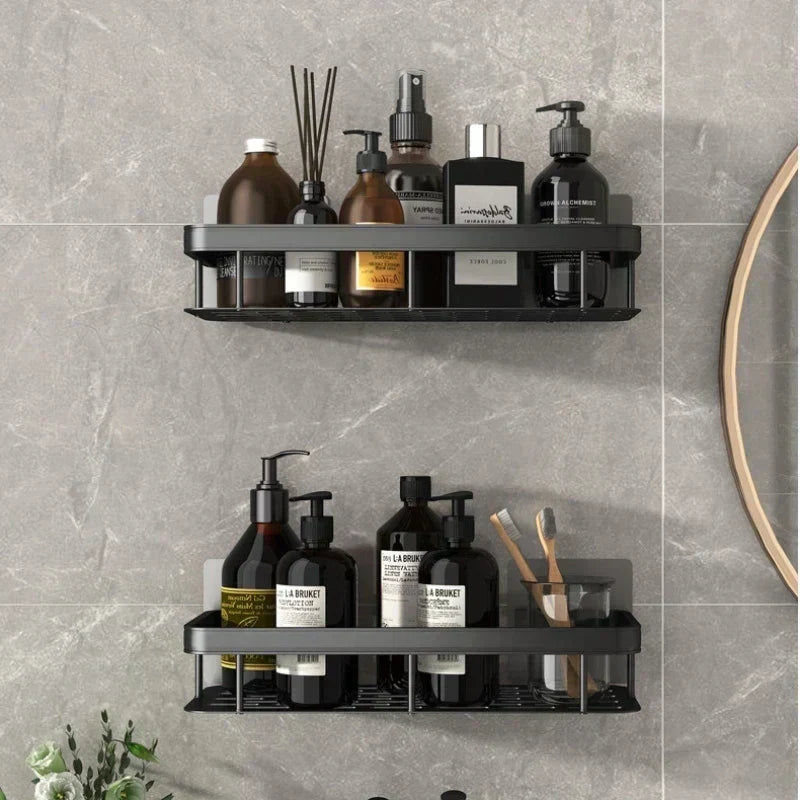 BowLift | Stylish & Practical No-Drill Shower Corner Shelf – Space-Saving Bathroom Storage Rack