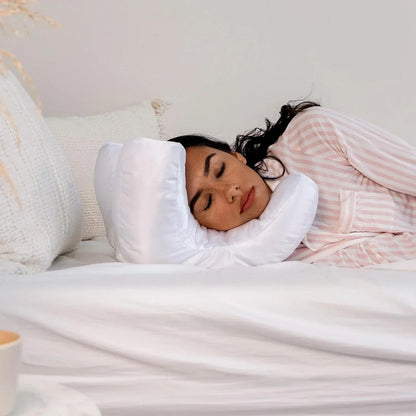 DreamSilk - Face Pillow with Luxurious Satin Cover