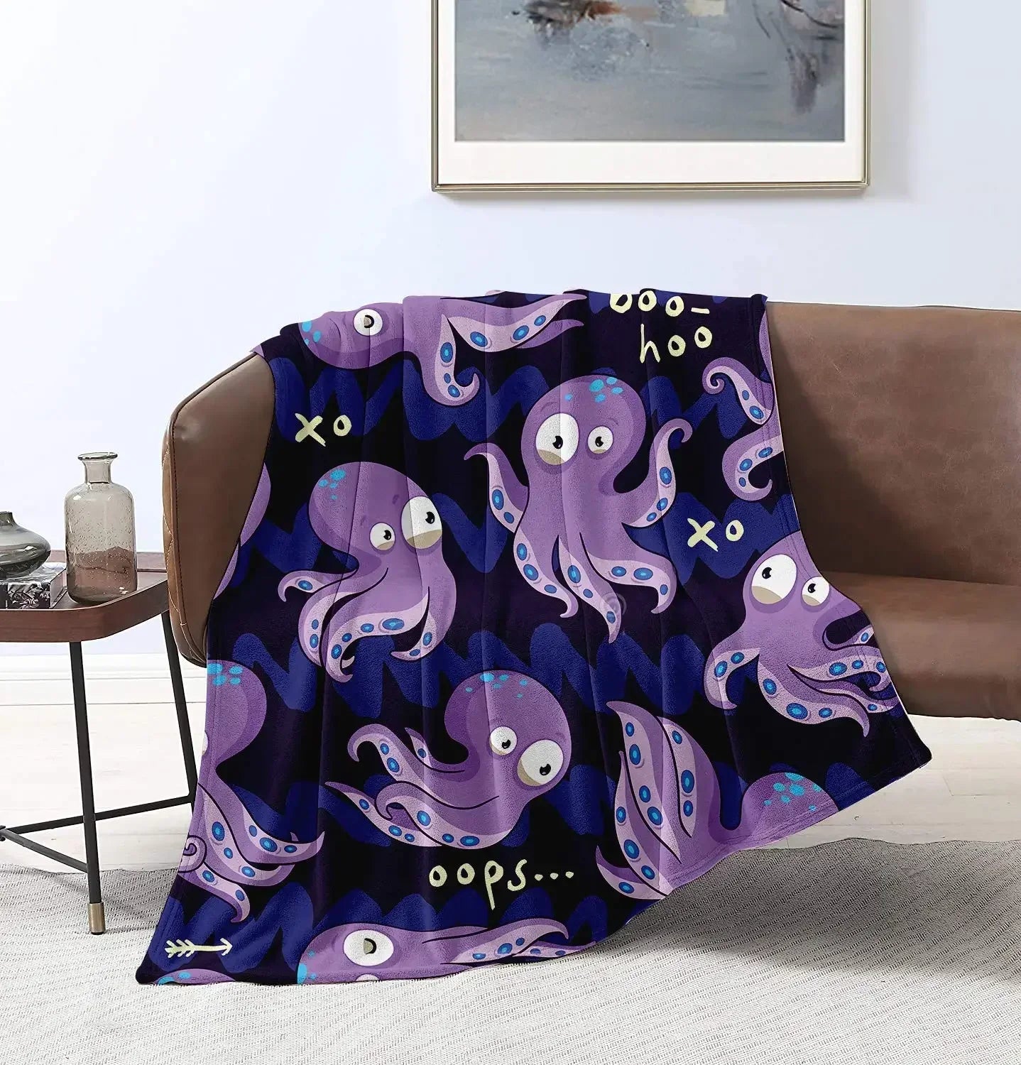 BowLift | Sea Life Ocean Throw Octopus Blanket