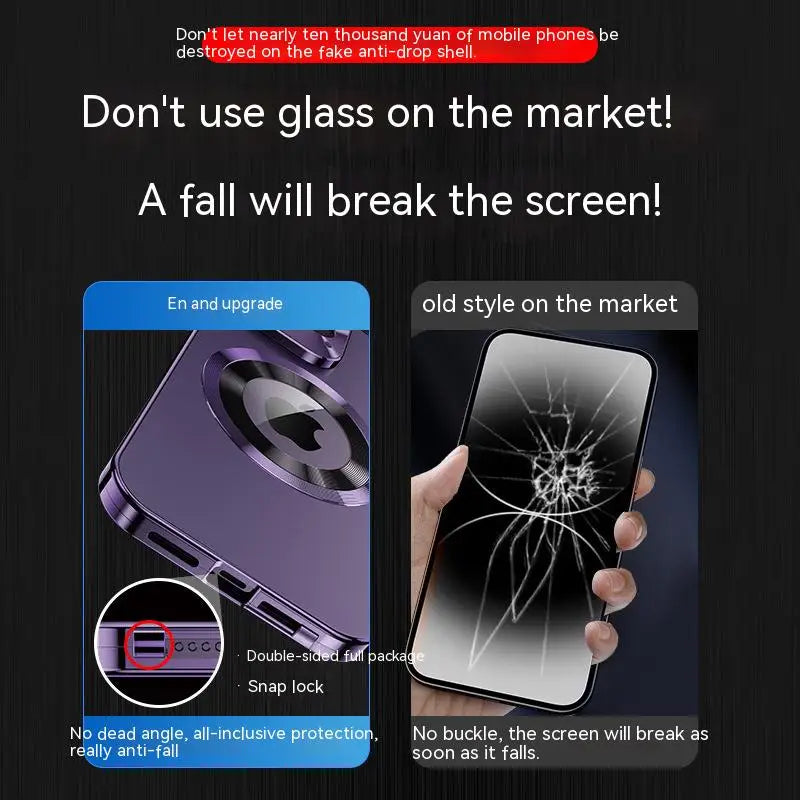 BowLift | Case 360° Full Screen Lens Metal Magnetic Magsafe Covers Aluminum for iPhone 15 14 13
