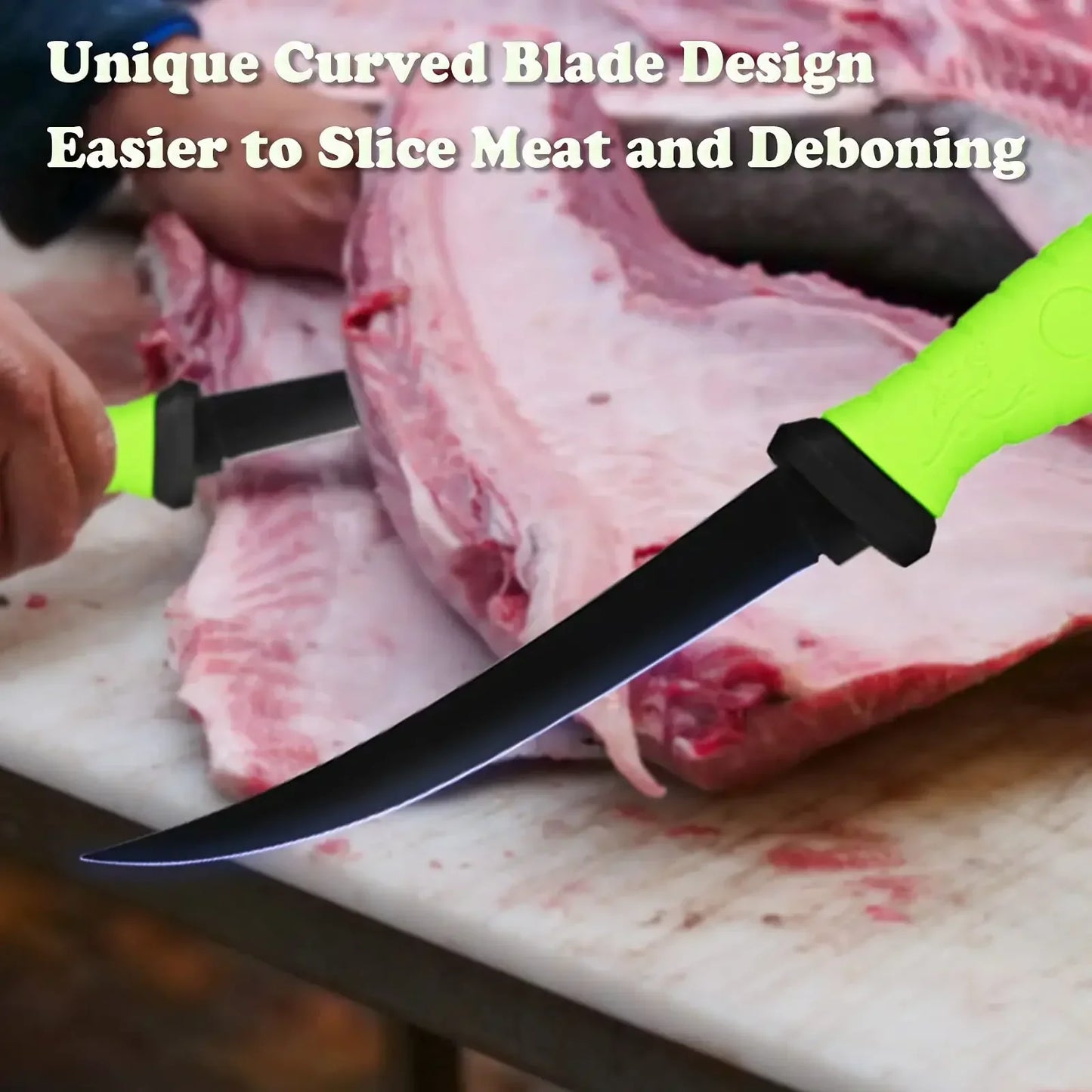 Skanto | Stainless Steel Fillet and Boning Knife - Multifunctional Meat Knife, Butcher Knife, Fruit Slicer - Kitchen Knife for Fish