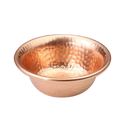Nepalese Pure Copper Water Purifier Large Handheld Hammered Sacred Water Bowl for Buddha Buddhism Accessories