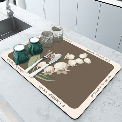 Absorbmat Premium - The Perfect Kitchen Mat for Dry and Safe Dishware