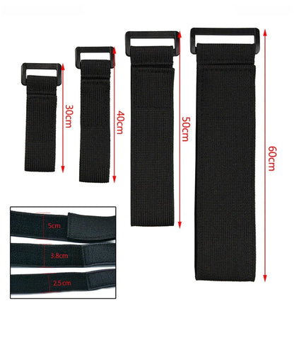 Skanto | Adjustable Elastic Reversible Buckle Nylon Magic Band - Velcro Cable Ties, Velcro Straps, Adhesive Fastening Tape (2/5 PCS)