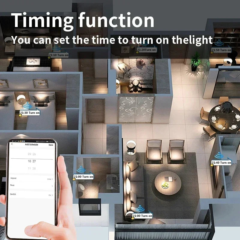 Tuya Smart Light Wall Switch with Neutral Wire - WiFi Dimmer Control via SmartLife Google Alexa Apps