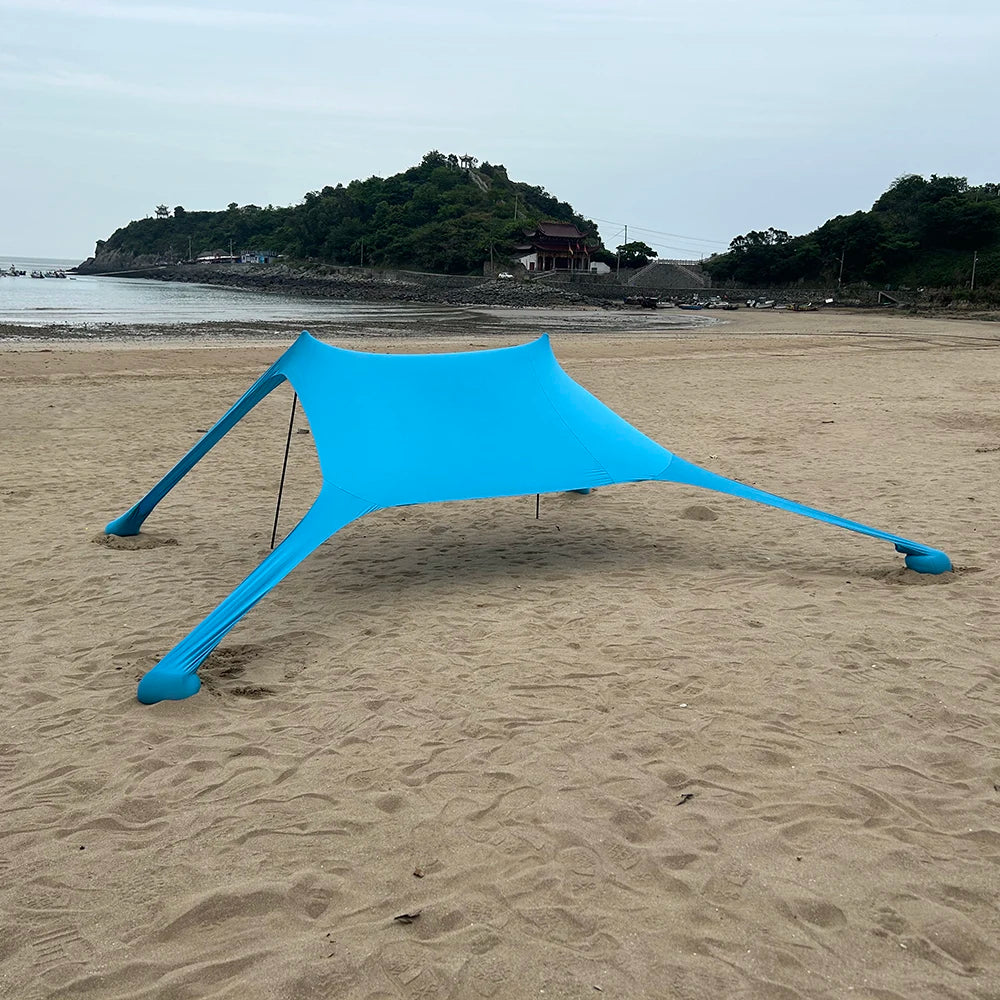 Skanto | Solaviva Beach Tent with UV Protection UPF50+ | Wind Resistant & Waterproof | For 3–4 People | 200×200×170 cm