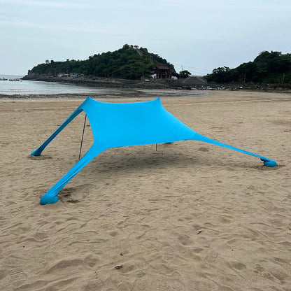 Skanto | Solaviva Beach Tent with UV Protection UPF50+ | Wind Resistant & Waterproof | For 3–4 People | 200×200×170 cm