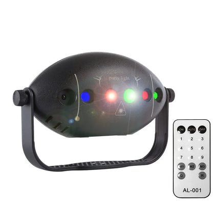 Skanto | RGB Disco Ball Stage DJ Fest Laser Projector - Strobe Light Club Home Holiday Decoration Lamp for Party Atmosphere