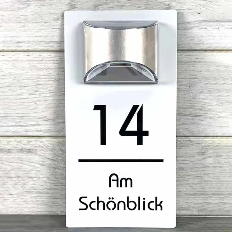 Skanto | Solar House Address Sign Light