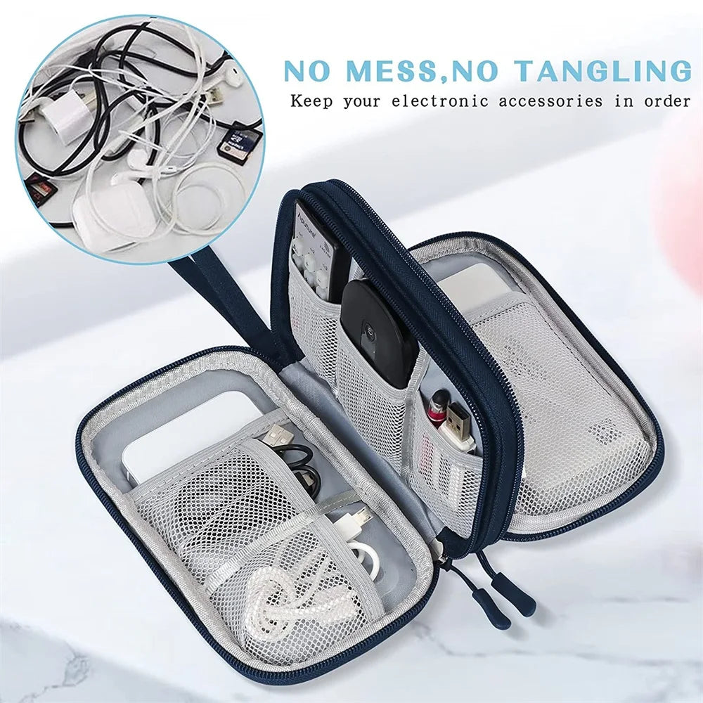 BowLift | TechPack | Electronic Organizer | Double Layer Design | Waterproof Oxford Fabric