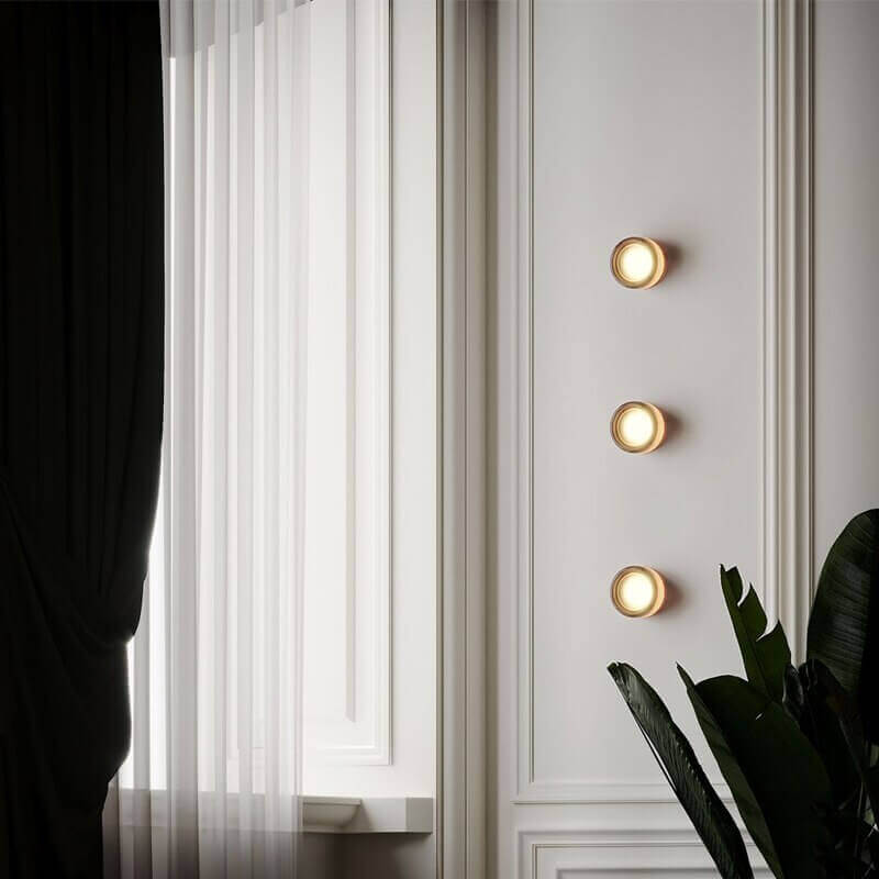 Futuristic and unique wall lamp made of solid Plexiglas