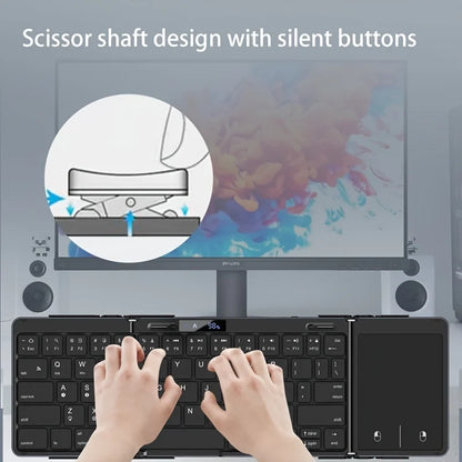 BowLift | Foldable RGB Wireless Built-in Touchpad Backlit Travel Keyboard