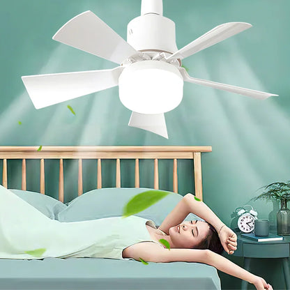30W E27 Ceiling Fan Light with Remote Control - LED Dimming Function, Intelligent Quiet Fan for Bedroom & Living Room | Karnz