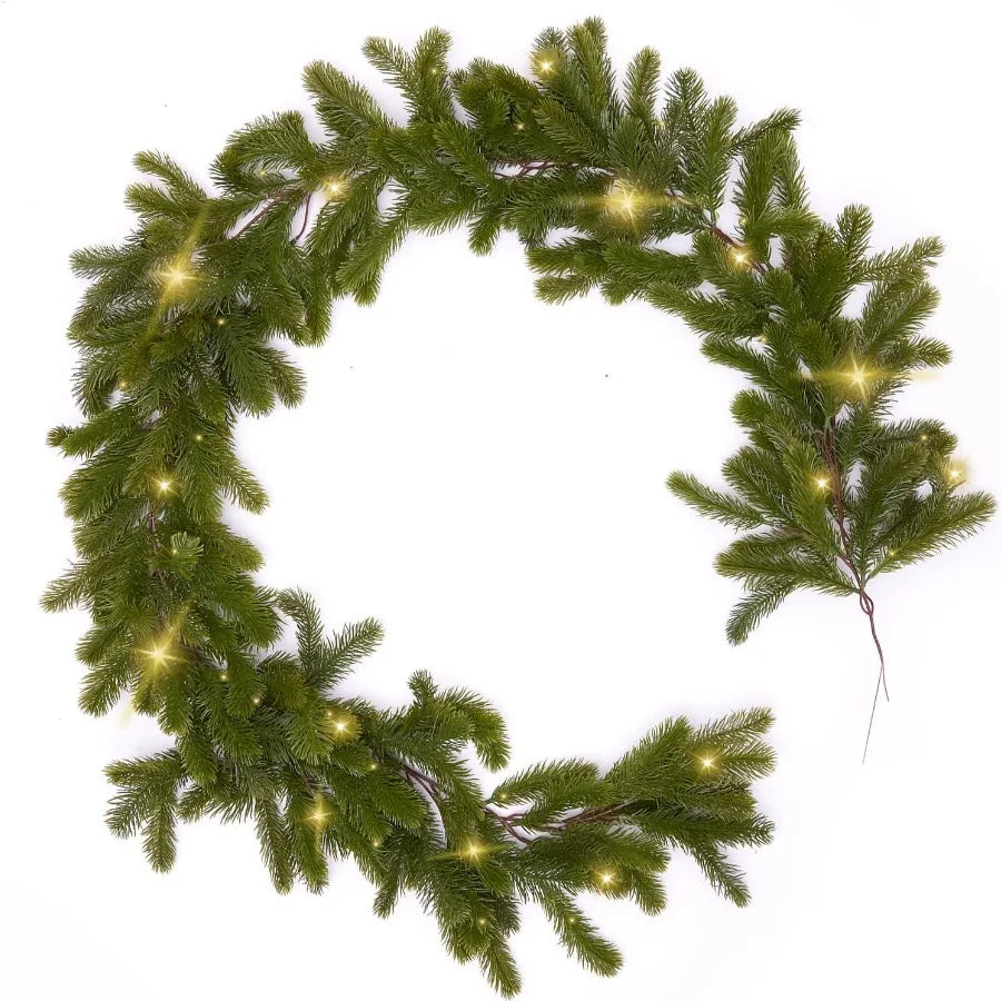 Skanto | LightLux | Artificial Pine Garland with LED Lighting