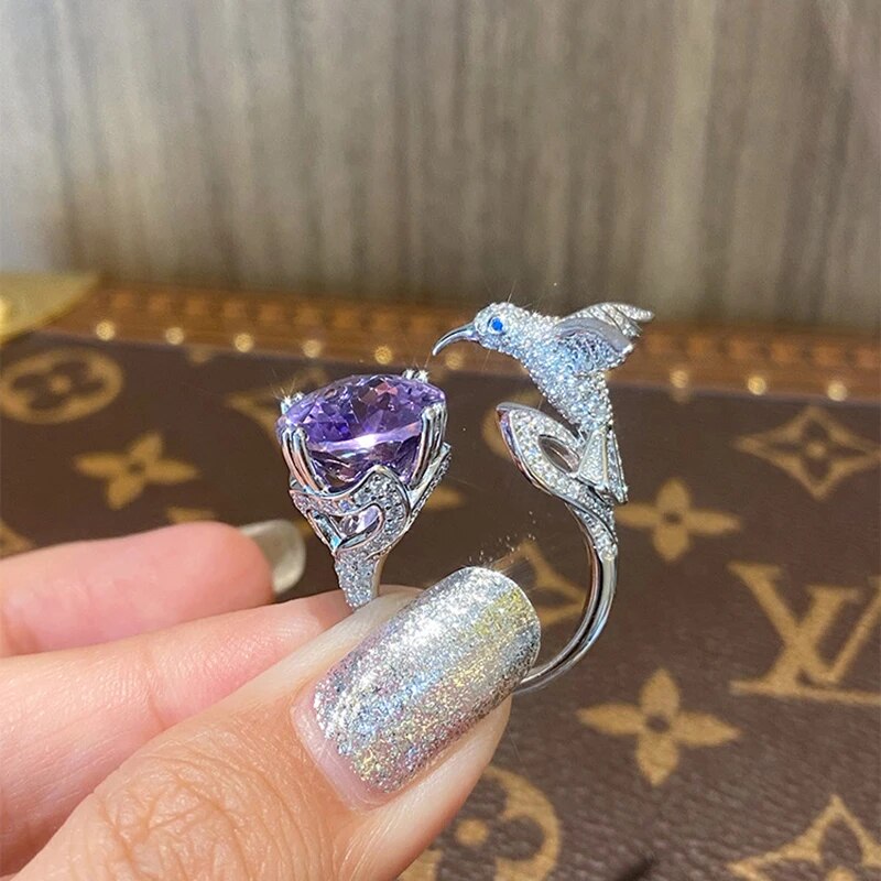 Skanto | Majestic Hummingbird Gemstone Ring