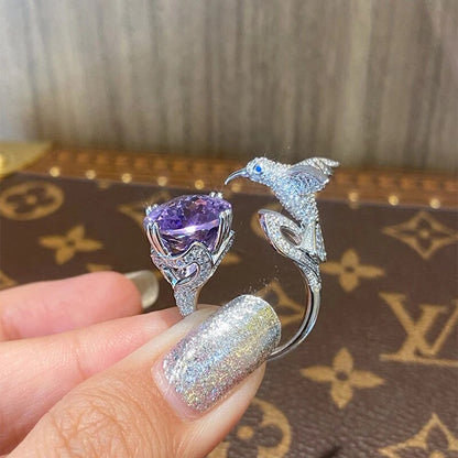 Skanto | Majestic Hummingbird Gemstone Ring
