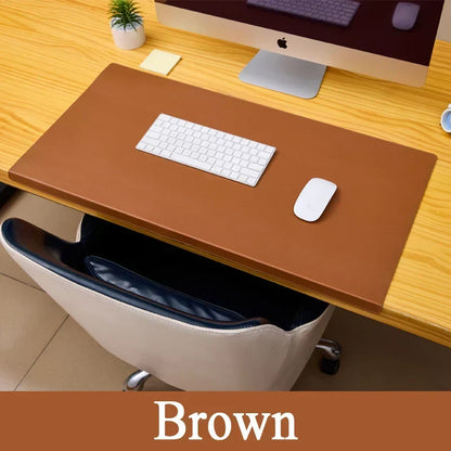 Skanto | Ergonomic PU Leather Desk Mat – Wrist and Elbow Support with Non-Slip Surface for Office and Gaming