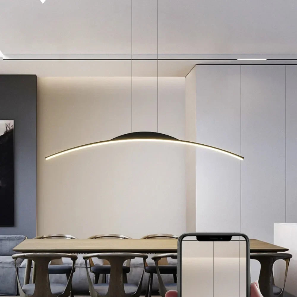 Modern E14 LED Pendant Lamp with 10–15 m² Lighting Range
