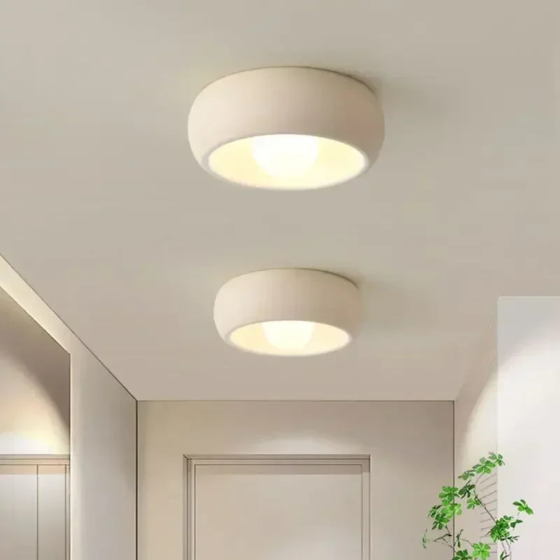 Skanto | Japanese Wabi-Sabi Round LED Ceiling Lamp