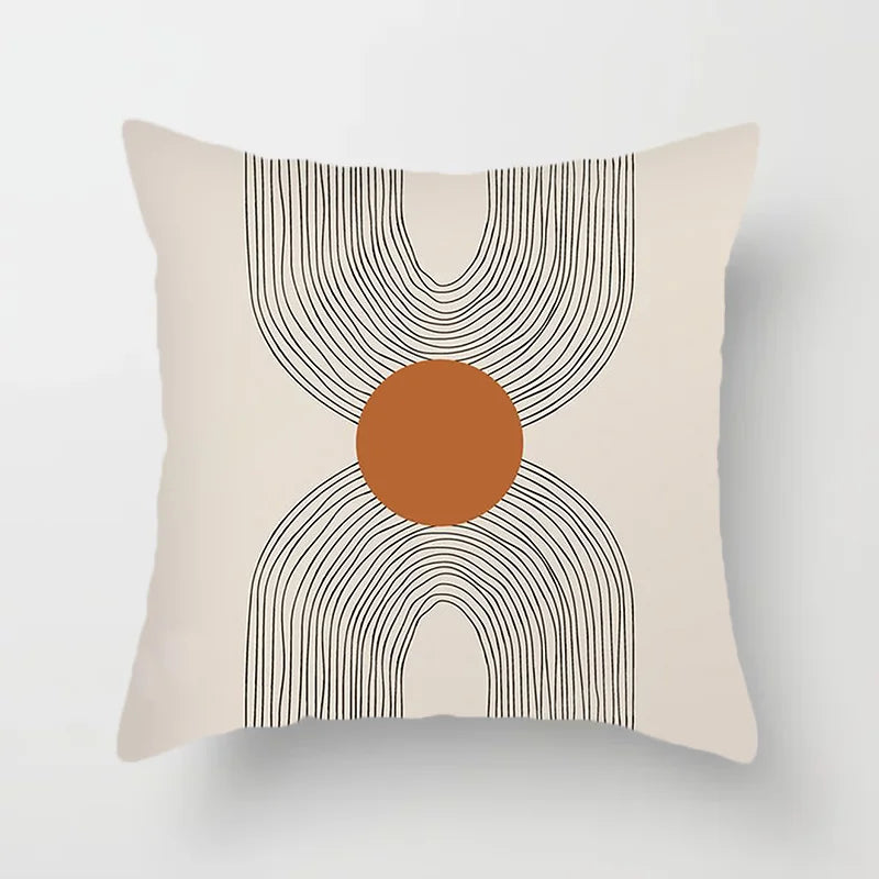 Modern Art Abstract Pattern Decorative Pillow Covers Creative Line Sofa Chair Cushion Cover Home Office Decor | Skanto