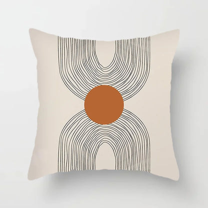 Modern Art Abstract Pattern Decorative Pillow Covers Creative Line Sofa Chair Cushion Cover Home Office Decor | Skanto