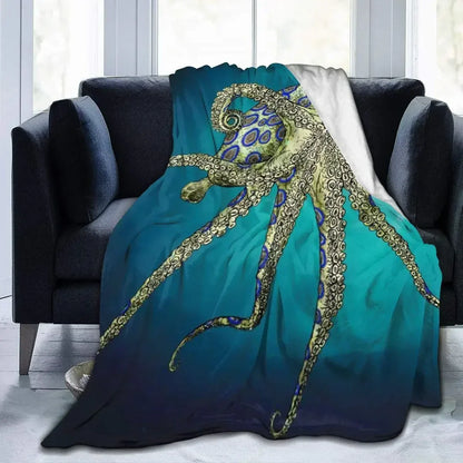 BowLift | Sea Life Ocean Throw Octopus Blanket