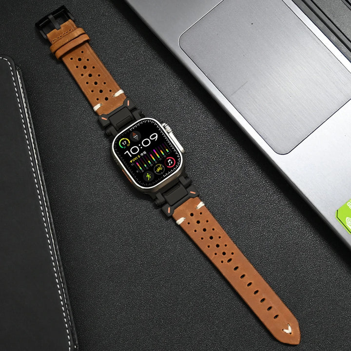 Skanto | Genuine Leather Apple Watch Band – Stylish and Durable Strap for Your Apple Watch