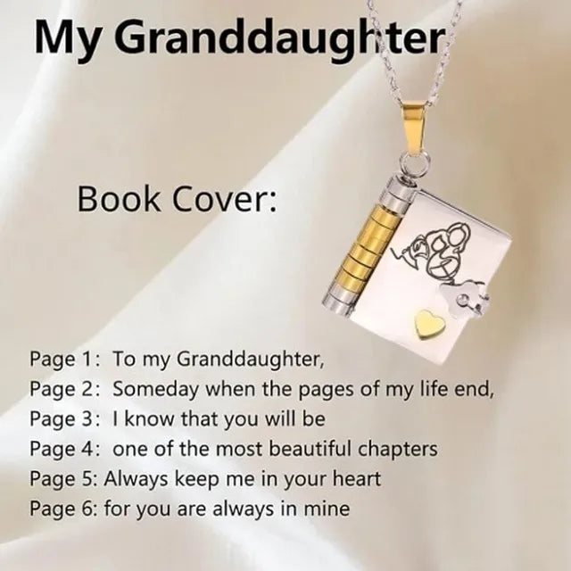 BowLift | Memory Book Hanger Necklace – Symbolic Jewelry with Loving Message