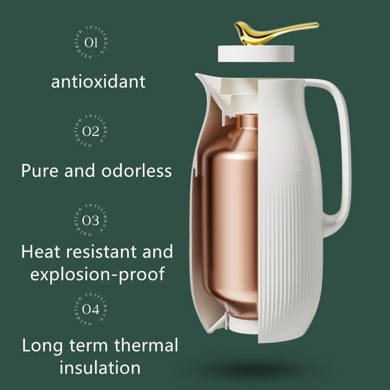 Skanto | ThermoMax | Large Minimalist Insulated Stainless Steel Bottle – Double Wall Thermos