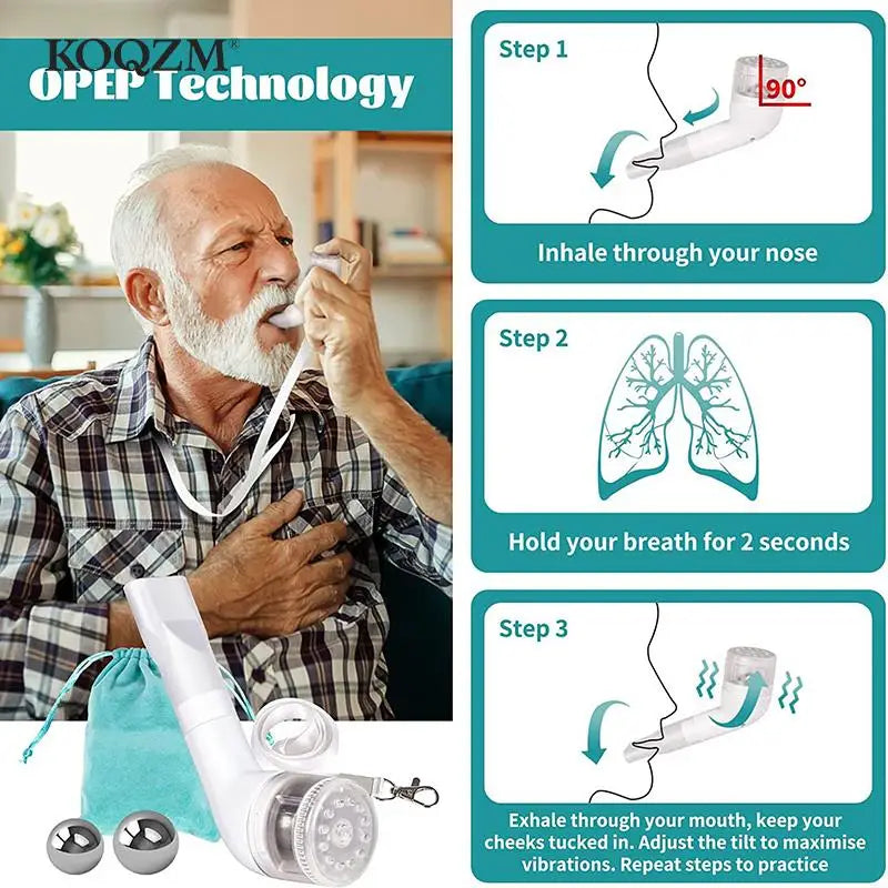 Skanto | NEW Slim Removal Device - Lung Expander & Breathing Trainer for Mucus Removal and Drug-Free OPEP Therapy