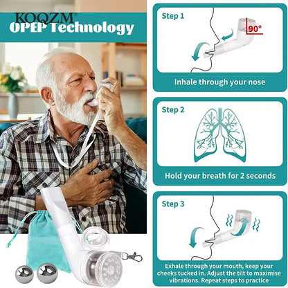 Skanto | NEW Slim Removal Device - Lung Expander & Breathing Trainer for Mucus Removal and Drug-Free OPEP Therapy
