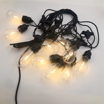 Skanto | Waterproof LED Edison Outdoor String Lights for Gardens, Patios & Parties