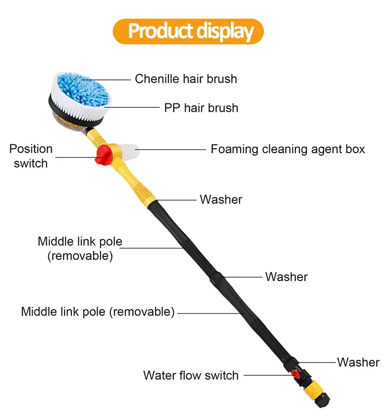 BowLift | Multifunctional Car Rotary Wash Brush Kit