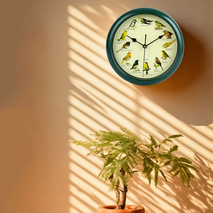 BirdSong Clock – 10 Inch Wall Clock for Stylish Interior Bowlift