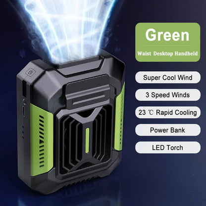 BowLift | Venturio 3-in-1 Clip Fan | With LED & Powerbank | Portable & Powerful | 4000 mAh Battery