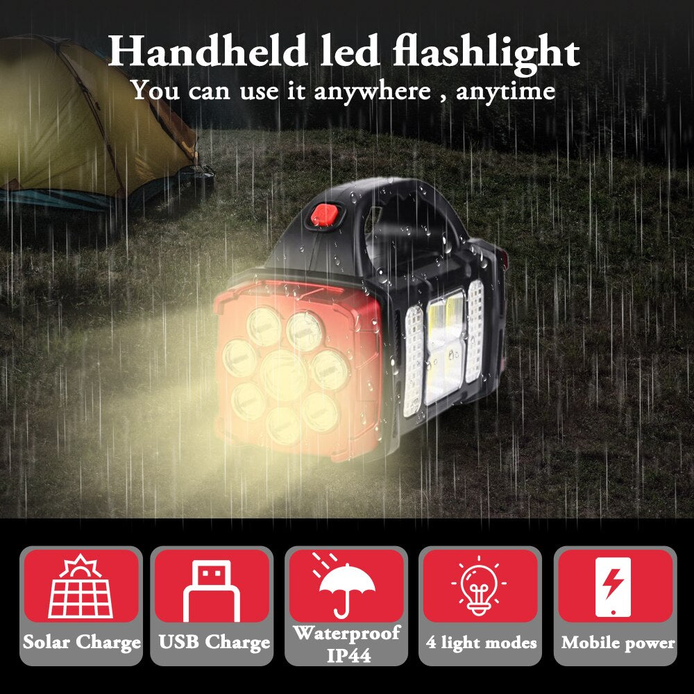 Skanto | Solar Blast Powerful Power Bank LED Flashlight