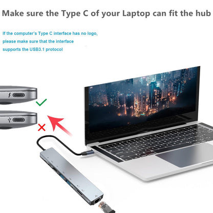 Brehn | Thunderbolt 3 USB-C Hub with HDMI, PD, SD/TF for MacBook Air M1 and iPad Pro