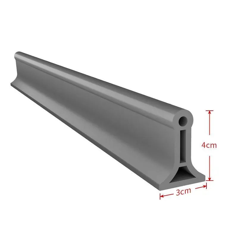 Skanto | Flexible Silicone Bathroom Water Stopper - Shower Floor Wet/Dry Separation - Kitchen Sink Splash Guard - Water Barrier Shower Accessory