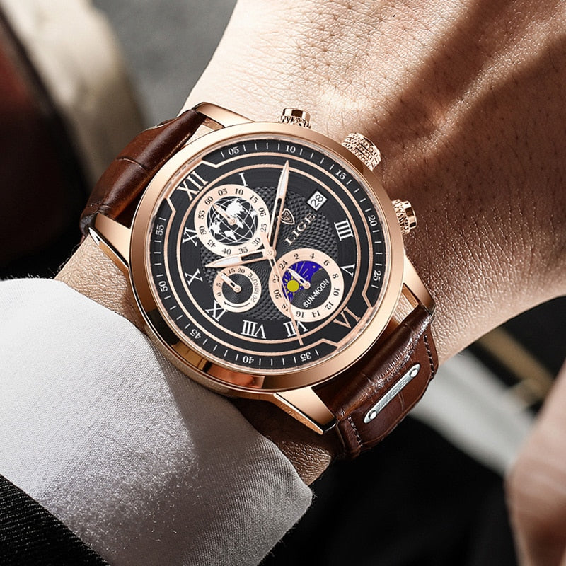 Skanto | Classic Chronograph Men's Watch | Stylish and Functional Luxury Wristwatch for Every Occasion