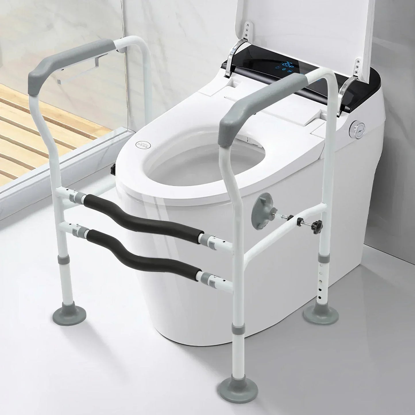 Skanto | Height Adjustable Toilet Aid Senior Care Safety Bars