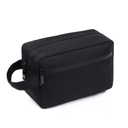 Skanto | Nylonéa Toiletry Bag Unisex | Water-Repellent | Leather Handle with Canvas Design | For Travel and Everyday Use