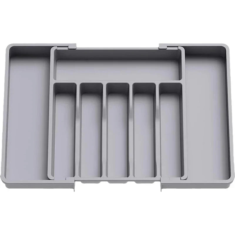 Skanto | Modulora Cutlery Drawer Insert | Expandable Cutlery Organizer | Adjustable PP Storage System | 38×35 cm