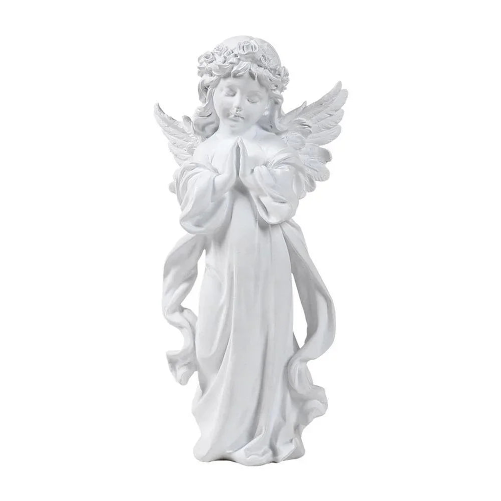 Skanto Decor - Artistic Resin Angel Figurine for Store Sculpture Modern Art