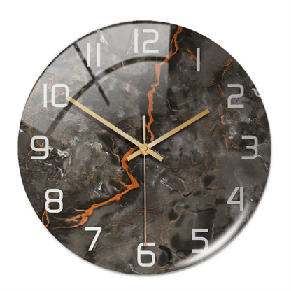 BowLift | Stylish Marble Wall Clock with Silent Mechanism