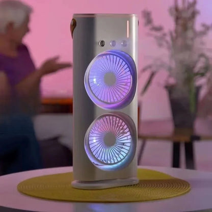 Brehn | Portable Dual Fan Cooling Spray Air Conditioner