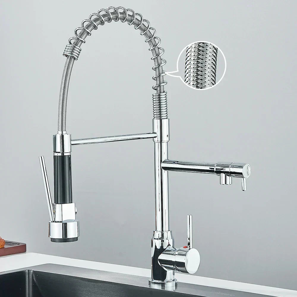 HydroFlex – Modern Kitchen Faucet with Dual Spray Skanto