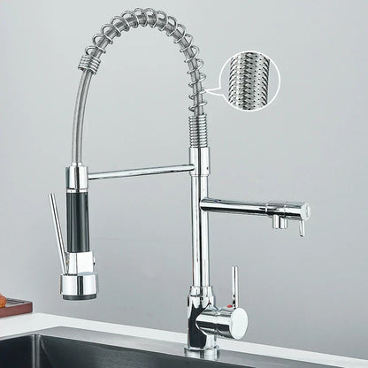 HydroFlex – Modern Kitchen Faucet with Dual Spray Skanto
