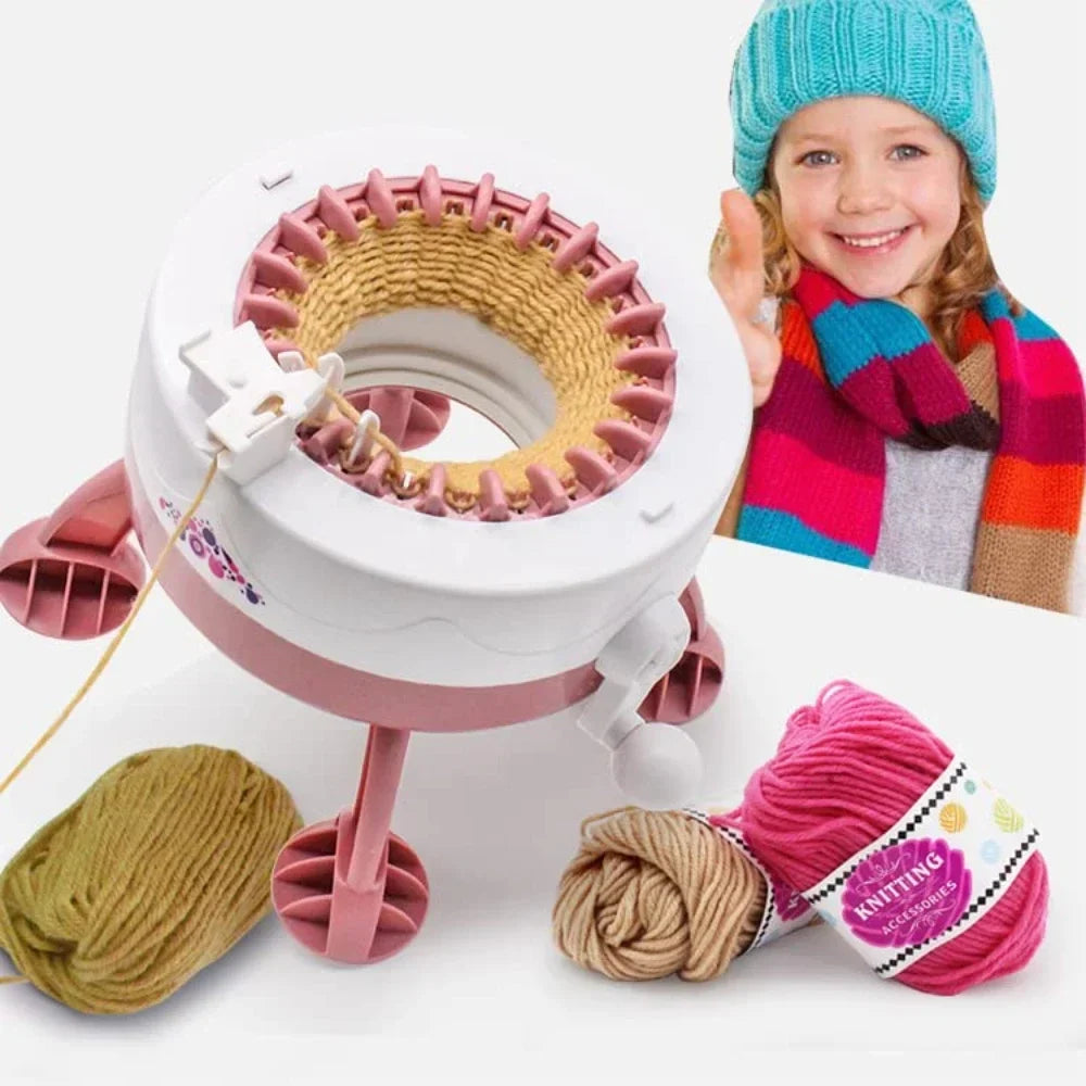 BowLift | Strickolino Knitting Machine | 22 Needles | Automatic Circular Knitting Set for Beginners & Adults | Fast Knitter with Accessories